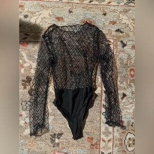 Nasty Gal Black Lace Bodysuit - absolutely gorgeous and rare